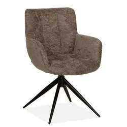 Stuhl Reece Stoff Grau Taupe