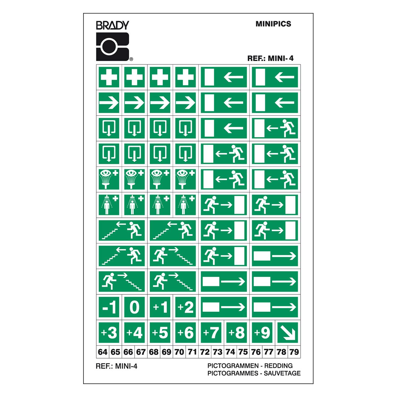 Brady Mini-Pictograms - Mini 4: (MINI-4)