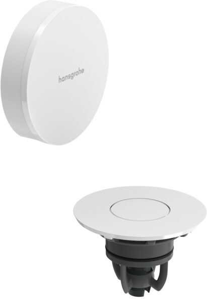 Hansgrohe Flexaplus Ab- und Überlaufgarnitur 58187700 Oberfläche Deckel weiß hochglanz, mattweiß, Fertigset
