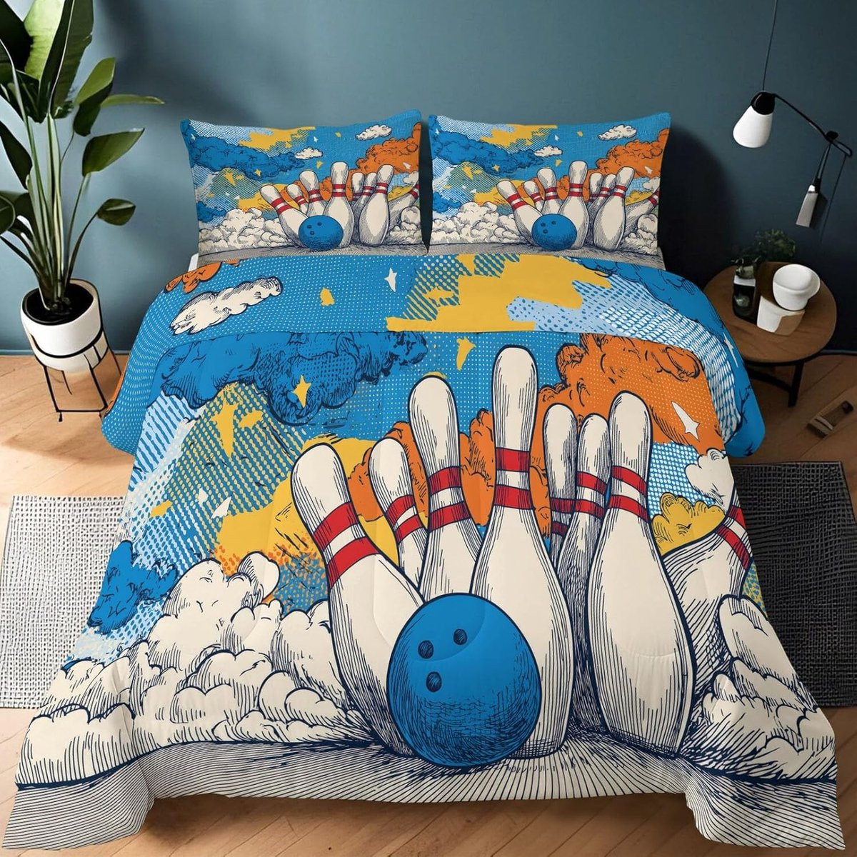 Dekbed met cartoon patroon Cartoon 03, katoen, 220 x 240 cm