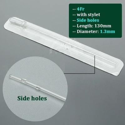 Uplift Essentials Veterinary Grade Sterile Cat Catheters With Stylet 1.3mm Side Holes