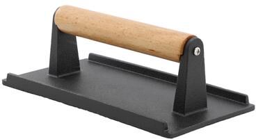 MegaChef 8 x 4 Inch Rectangle Heavy Duty Cast Iron Grill Press