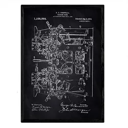 POSTER Druckmaschine Patent A3 Rahmenlos