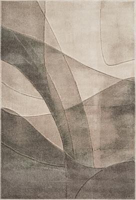MDA Rugs Urben Veil Collection Abstract Beige/Green Modern Area Rug