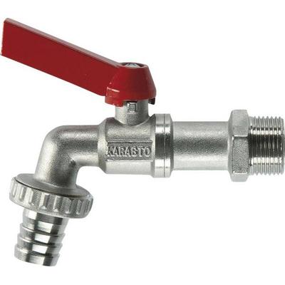 GARDENA 07333-20 Kugel-Auslaufhahn 1' Schlauch-Anschluss 19 mm (3/4') Ø Silber, Rot