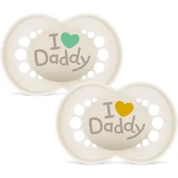6x MAM, Nuggi, Original Sil6-16M Daddy be 2St (2x, 6 - 16 Monate)