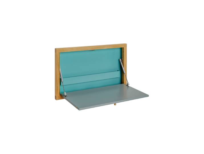 Wandschreibtisch „Brenda“ Eiche Natural / Blau MR.WOOD