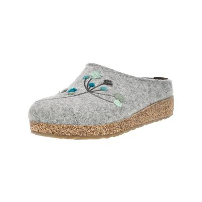 Hausschuh HAFLINGER "Haflinger Hausschuhe Filz", Damen, Gr. 41, stein, Filz, Schuhe Hausschuh