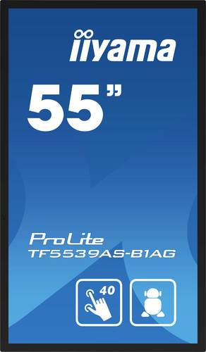 Iiyama 55" Bonded PCAP Anti-glare Bezel Free 40 Digital Signage Display EEK: F (A - G) 139cm 54.6 Zoll 3840 x 2160 Pixel 24/7