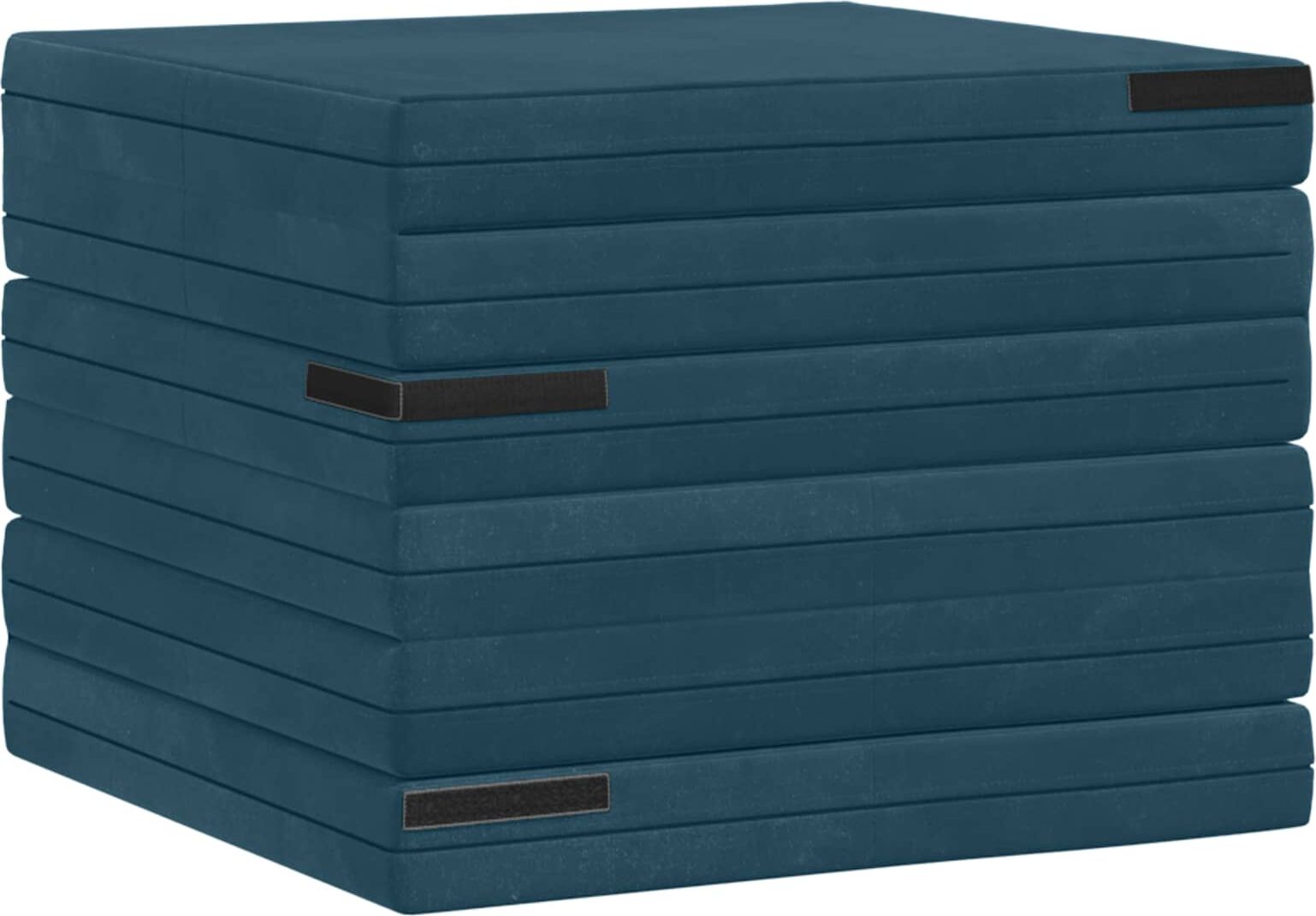 vidaXL Canapé-lit pliable 70 x 67 x 48 cm Bleu