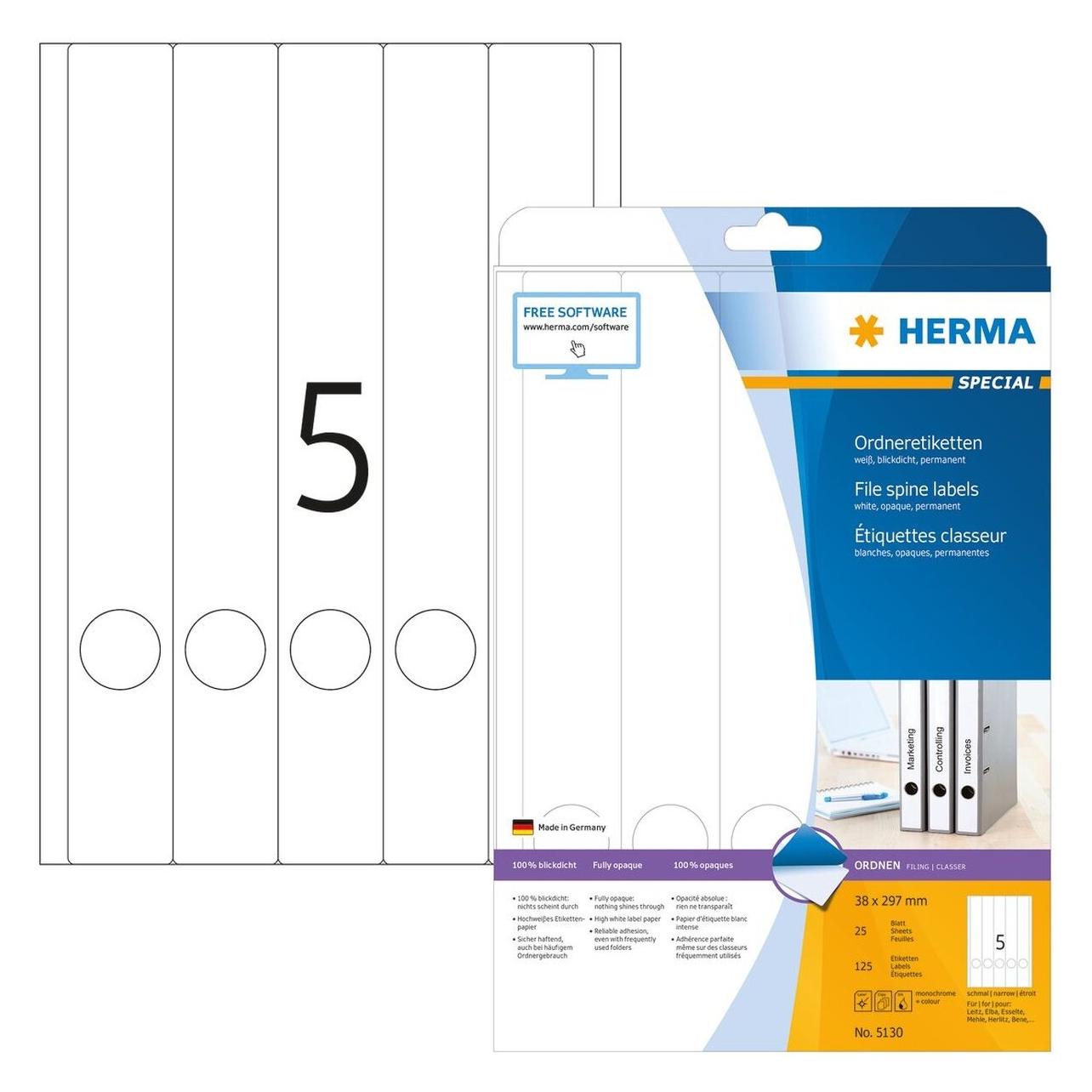 Herma Ordneretiketten A4 (5130)