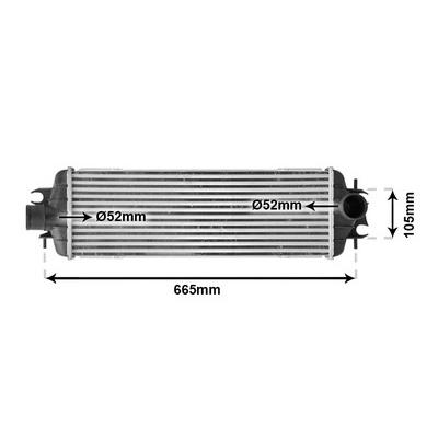 VAN WEZEL Ladeluftkühler 43004358 für Opel RENAULT