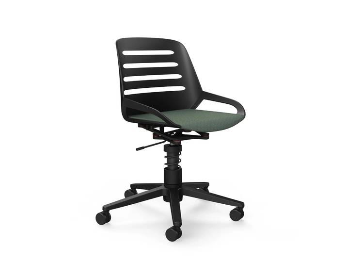 AERIS NUMO TASK Sitzbezug Stoff Cura - Bürostuhl Schwarz/Blassgrün
