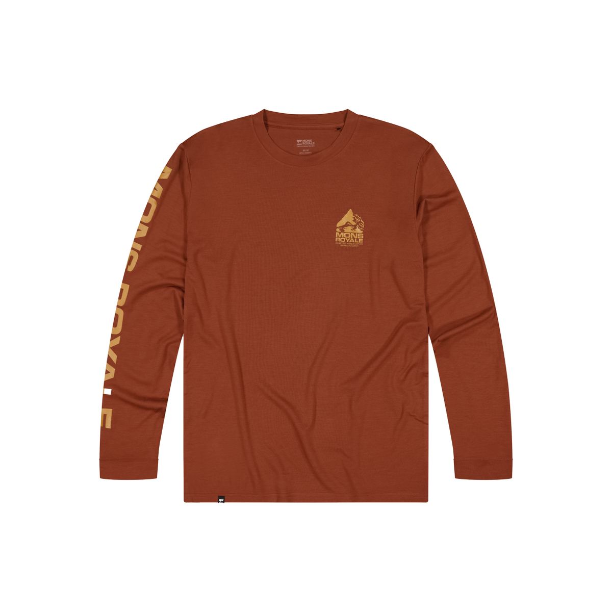 Mons Royale Mens Icon Merino Classic Long Sleeve sienna M 100389-1244-866-M