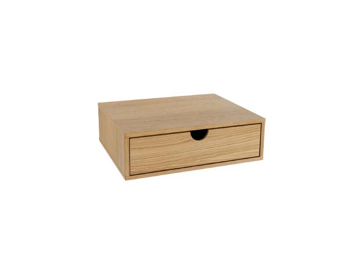 Moderner Nachtisch „Farsta“, wandhängend Eiche Natural MR.WOOD