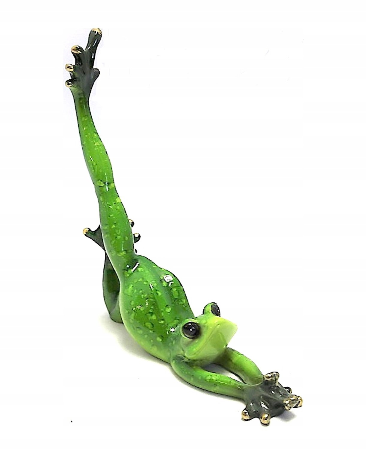 Groene Yoga Kikker Decoratie Figuur - Stijlvolle Woonaccessoire voor op tafel