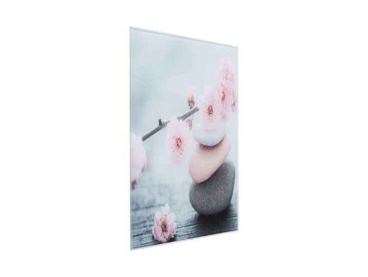 Glasbild 20x20 pink Stone