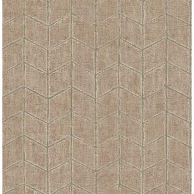 York Wallcoverings Flatiron Geometric Brick Wallpaper