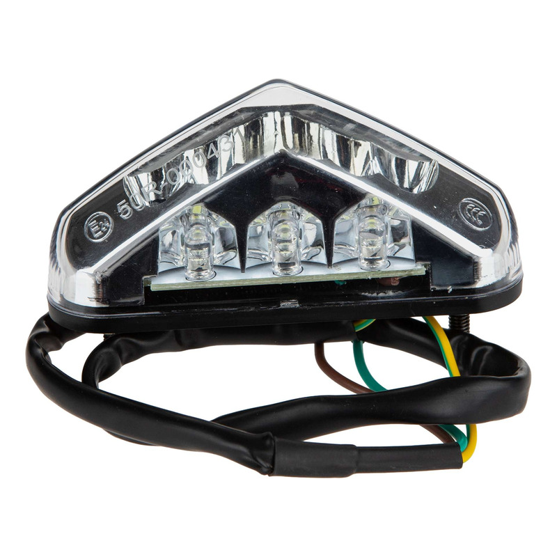 Feu arrière universel Replay à leds triangle blanc