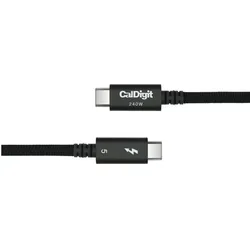 CalDigit Thunderbolt 5 (0.50 m, Thunderbolt 3, Thunderbolt 4, Thunderbolt 5, USB 2.0, USB 3.2 Gen 1, USB 3.2 Gen 2, USB 4, 240 W), USB Kabel