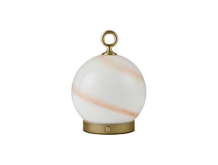 LED Outdoor Design Tischlampe Stockholm Braun Halo Design