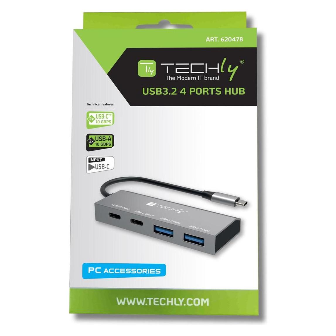 HP 125 G2 - Keyboard - 100% - (USB-C, 4 Ports) (IUSB32C-HUB4AC2)