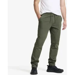 Oak Twill Stretch Joggers Herren Kambaba Green, Größe:XS - Outdoor-jeans - Grün