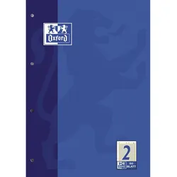 Arbeitsblock Lin.2 - A4, 50 Blatt, 90 g/qm, 4-fach Lochung