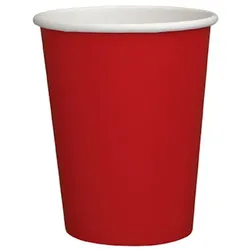 8 Becher rot