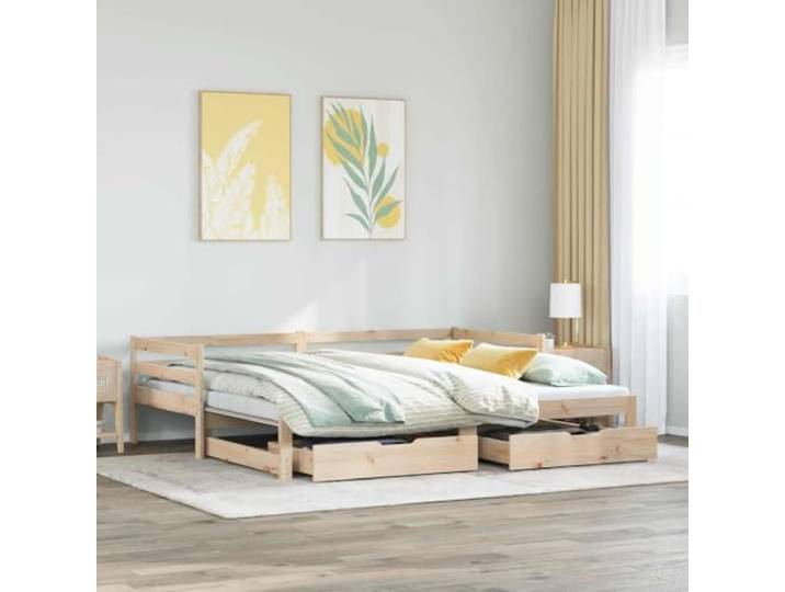 YUOTYRKTEJRSG Massives Kiefernholz Gestell Modernes Minimalistisches Design Bettgestell mit gepolstertem Kopfteil Kiefernholz Schwarz 160x200 cm Lattenrost Modern Stabil