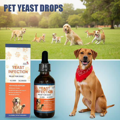 Happy Pet Pantry Premium 60ml Pet Yeast Drops Gut Health Supplement For Dogs & Cats With Advanced Digestive Support Premium 60ml Pet Yeast Drops Gut Health Supplement For Dogs & Cats With Advanced Digestive Support