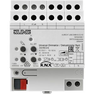 Jung Schaltaktor 3901 REGHE, für Smart Home, 1 Kanal, für Hutschiene, KNX