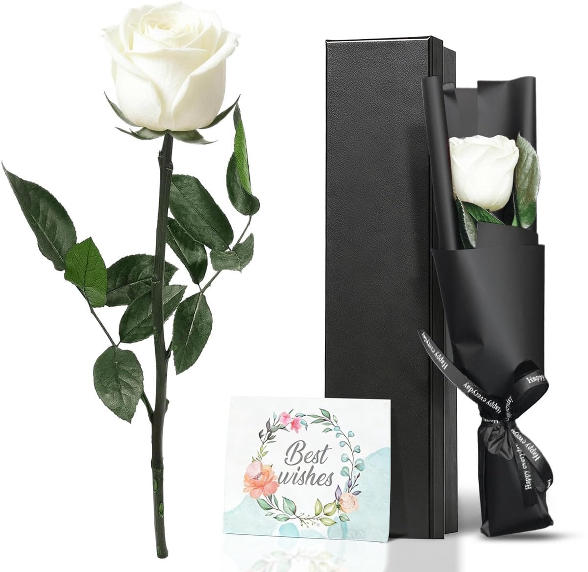 Dailygoods Eeuwige Roos in luxe Geschenkdoos - Geconserveerde roos voor verjaardagen en jubilea