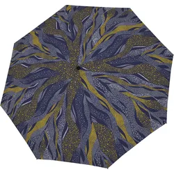 Magic Fiber Regenschirm, blau-gold