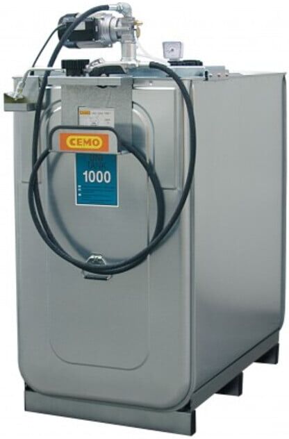 CEMO Schmierstoff-Kompaktanlage ECO elektrisch für Frischöl 750 Liter + 4m Schlauch (8251)