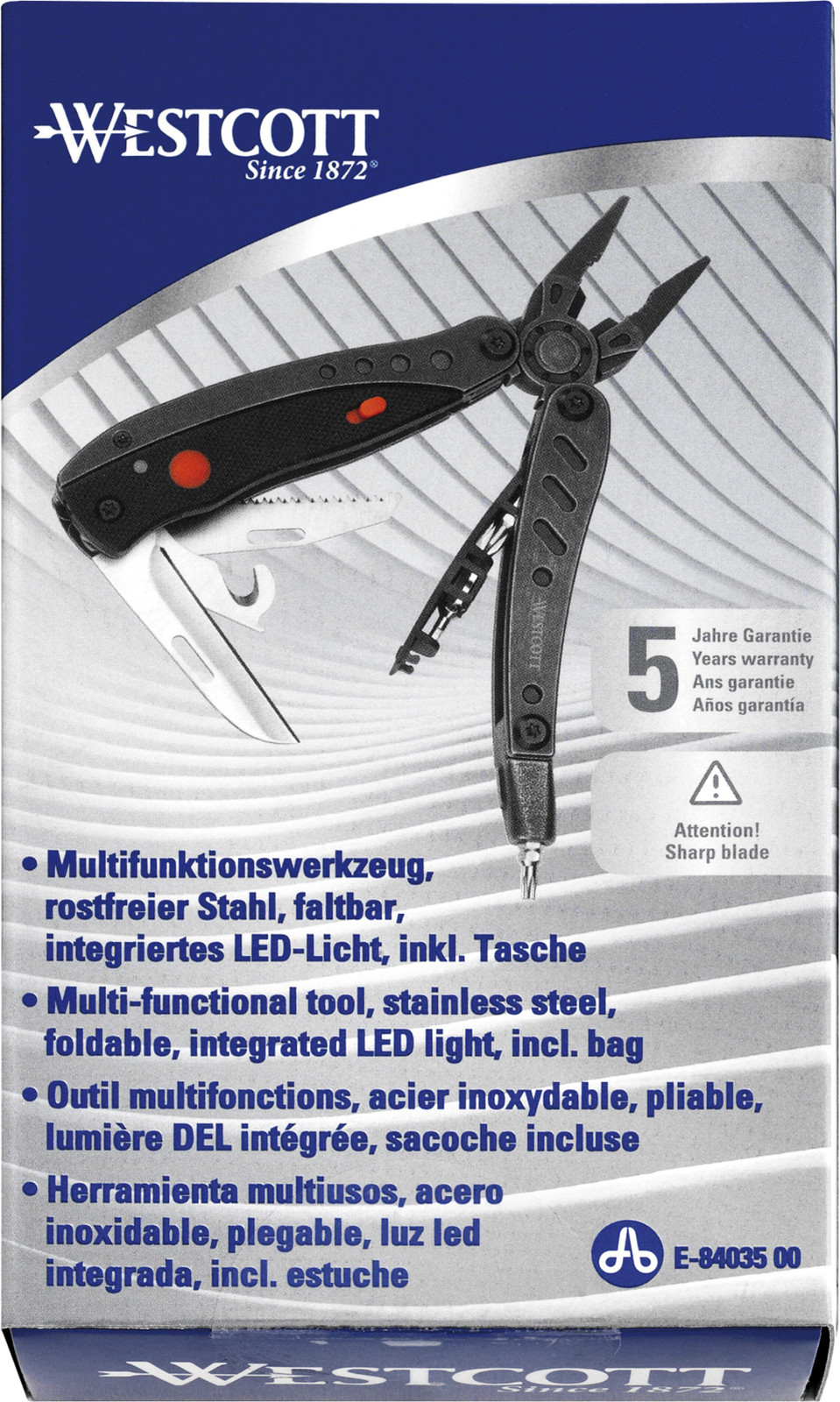 Westcott Universeel multifunctioneel stalen gereedschap