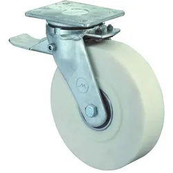 BS Rollen, Möbelrollen, Lenkrolle, RR120.B16,mit Feststeller,mit Platte,Ø 150,B 80mm,2.000kg,PA gegossen