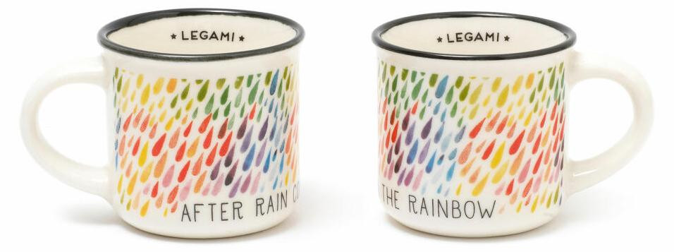 Legami Espresso For Two After Rain espressomokken, set van 2, 50 ml