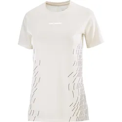 Salomon Damenlaufshirt T-Shirt Sense Aero SS Tee GFX - weiß / XS