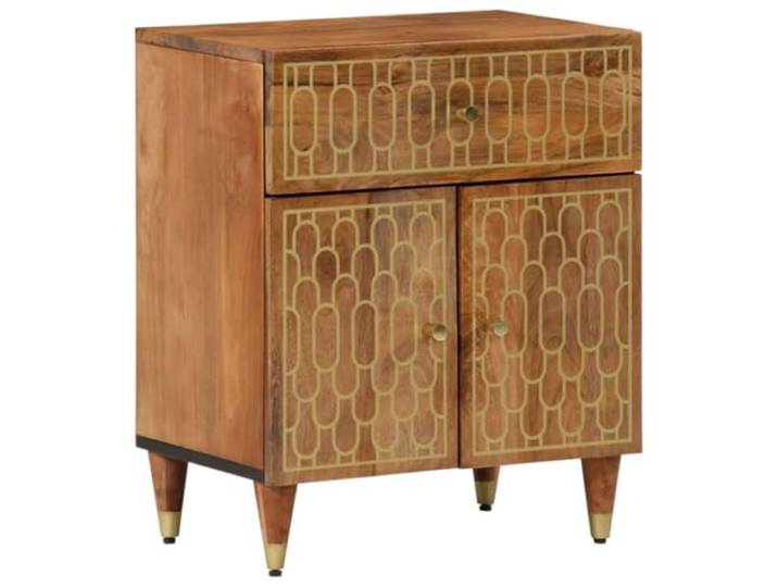 vidaXL Nachttisch 50x33x60 cm Massivholz Mango