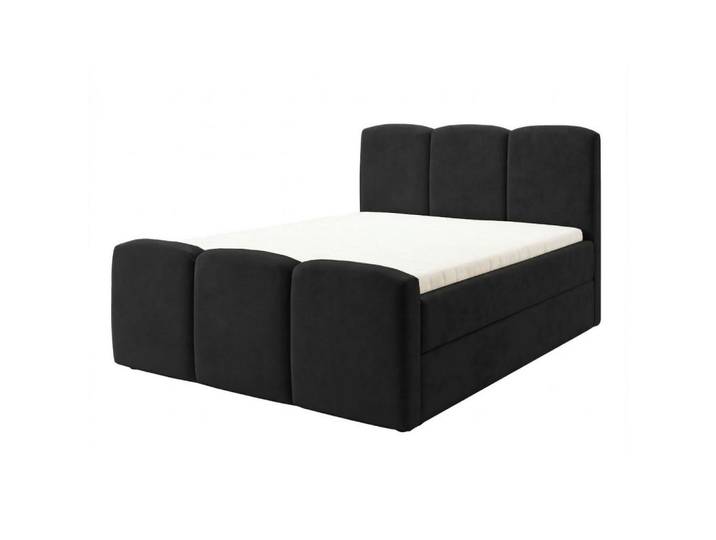Graingold Boxbett Campi 140x200 Schwarz, 140x200 cm, Schlafzimmer, Betten, Boxspringbetten