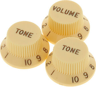 Fender Aged Knobs Strat Set LH Aged White