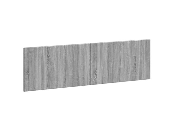 GHVBNMF Wandmontiertes Kopfteil 180x50 cm Sonoma-Grau Holzwerkstoff Schlankes Wandbett-Paneel im linearen Design für das Schlafzimmer. Bietet praktische Ablagefläche aus robustem Holzwerkstoff.