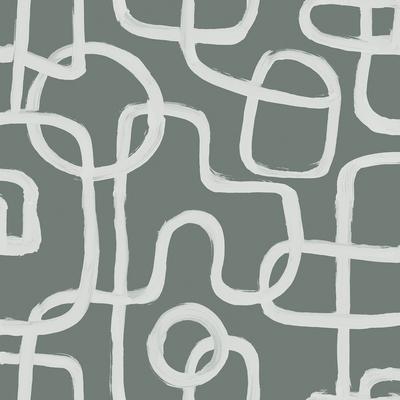 NuWallpaper Grey Niko Peel & Stick Wallpaper - 216in x 20.5in x 0.025in