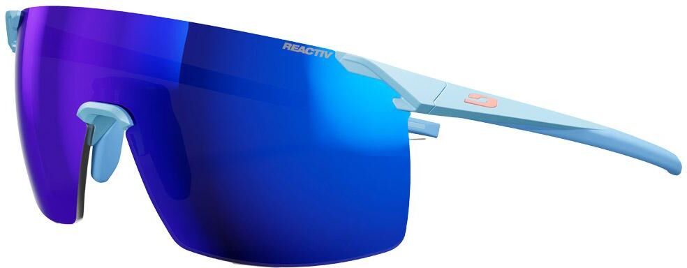 Julbo  - Faster M Mat Bleu Clair Reactiv 1-3 High Contrast - Lunettes de soleil