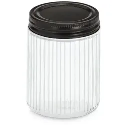 Vorratsdose 300 ml Glas Schwarz M (Medium)