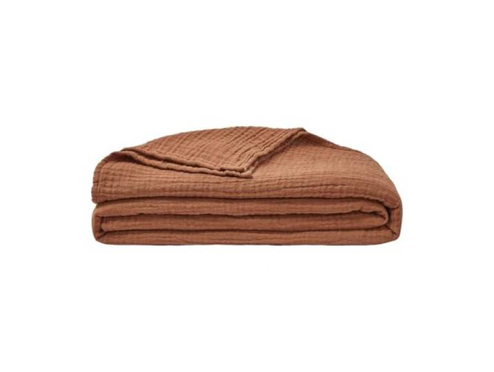 ESSIX Couvre lit uni en Gaze de Coton\, Jazzy