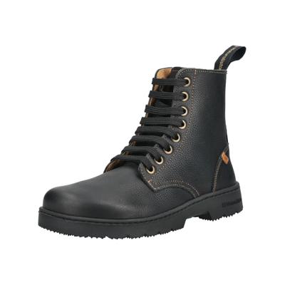 Schnürstiefelette EL NATURALISTA "El Naturalista Stiefelette Leder", Damen, Gr. 38, schwarz, Leder, Schuhe Schnürstiefelette