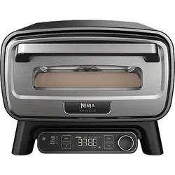 NINJA MO201EU Artisan Outdoor-Elektro-Pizzaofen und Heißluftfritteuse Minibackofen, Grau (1760 Watt)