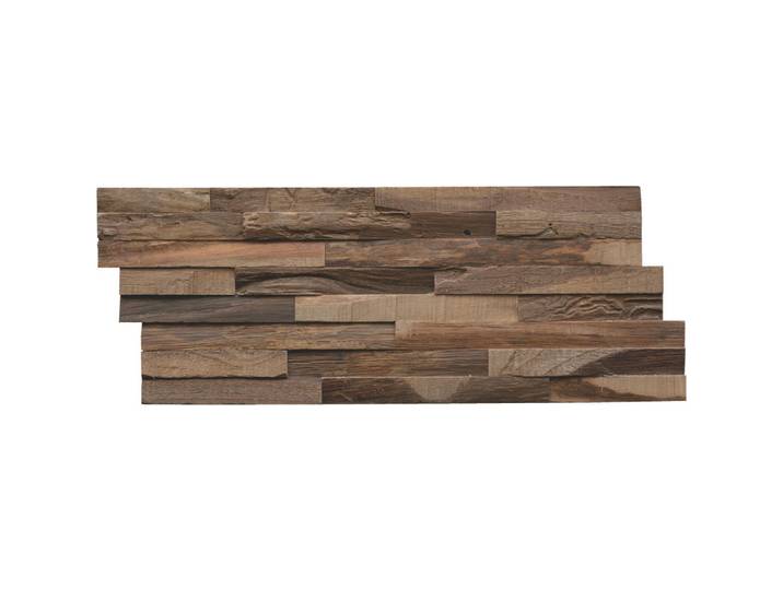 Wandverkleidung Teak Elegance, Dunkelbraun, Holz, Teakholz, Holz, 20x2x50 cm, Tapeten & Wandverkleidungen, Wandverkleidung